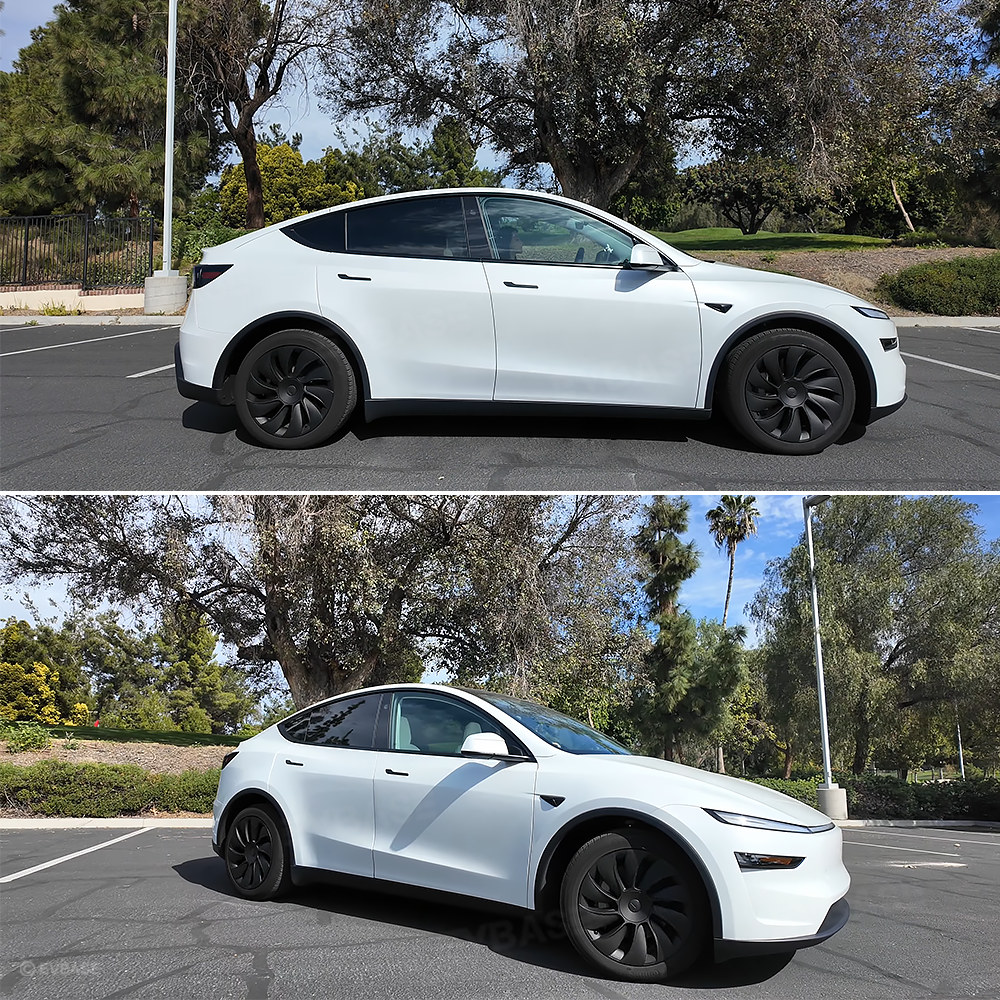 Model Y Juniper 19 inch Wheel Covers Überturbine Style Matte Hubcaps for Tesla Crossflow Wheels