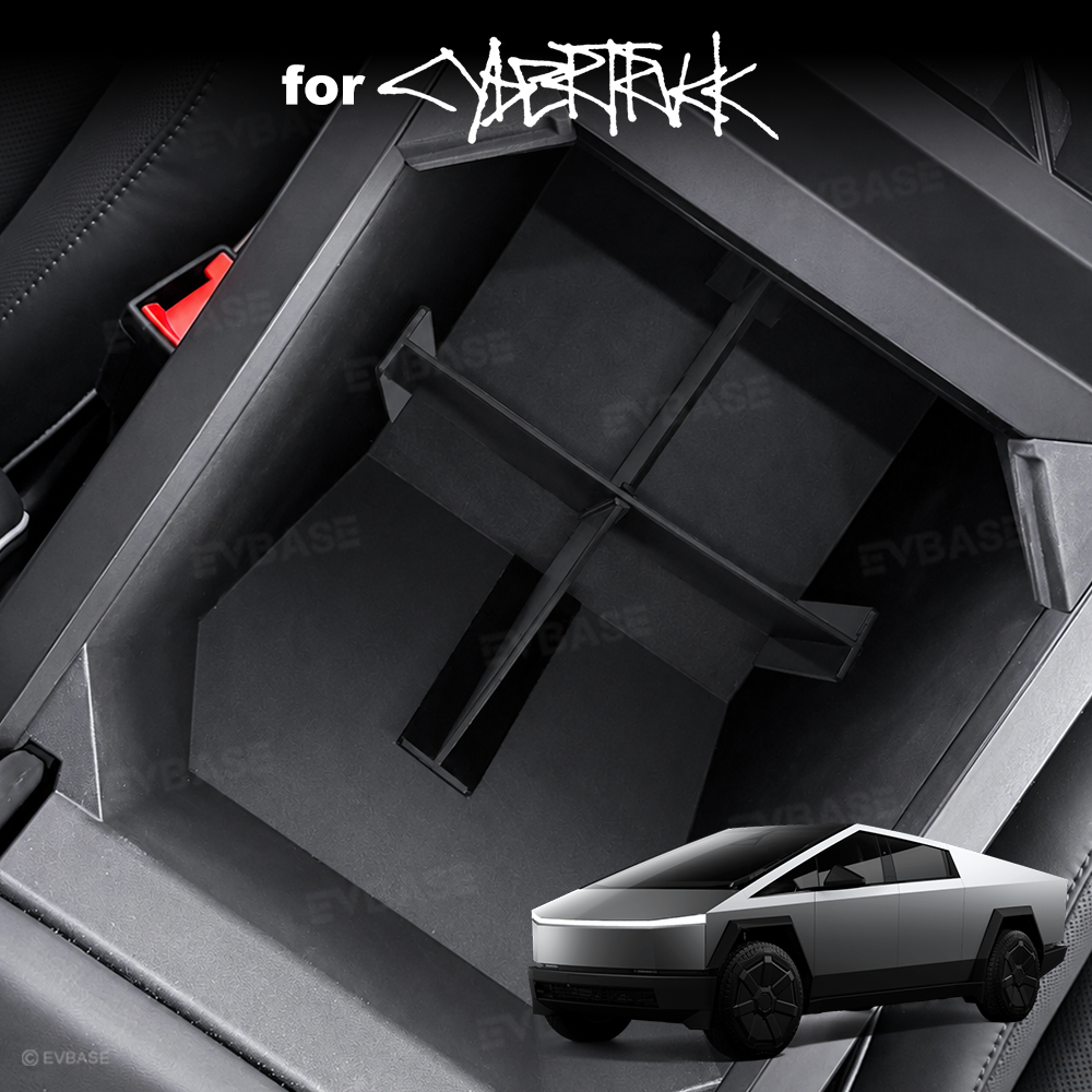 Cybertruck Armrest Storage Box Divider Armrest Section Divider Organizer