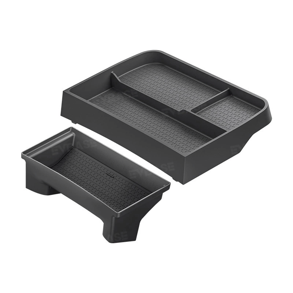 Model Y Juniper/ 3 Highland Dashboard Organizer Dual-Layer Behind-Screen Storage Tray with Non-Slip Design