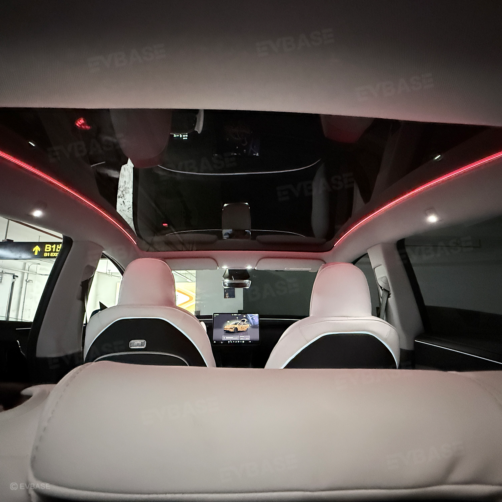 Tesla Model Y Sunroof Streamer Ambient Light