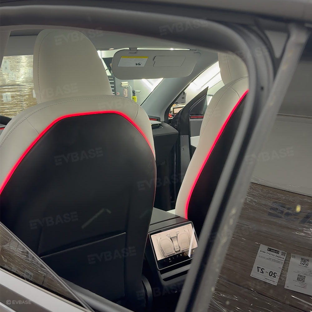 Model Y/3 Backseat Ambient Lighting Seat Back Neon Lights Interior Lighting Upgrade