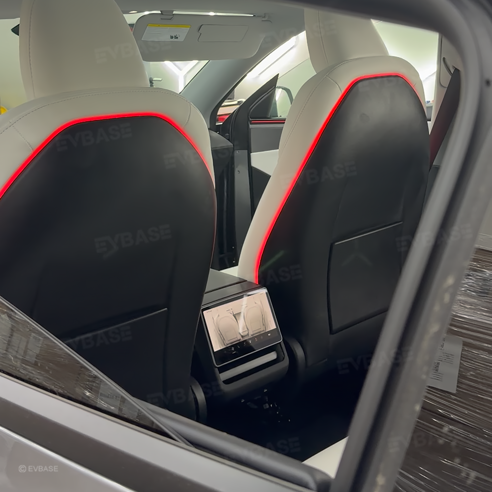 Model Y/3 Backseat Ambient Lighting Seat Back Neon Lights Interior Lighting Upgrade