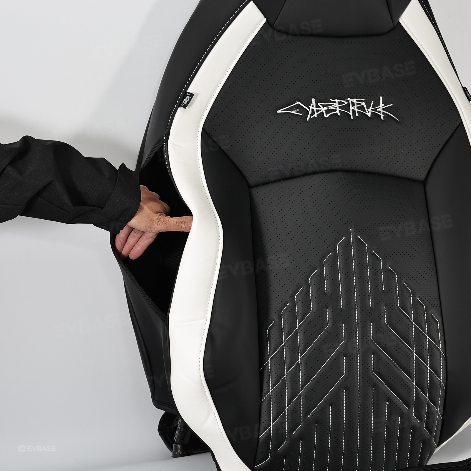 Tesla Cybertruck Custom Seat Covers NAPPA Leather Seat Protector All Set Gen 3.0 With Musk's Rocket Spirit