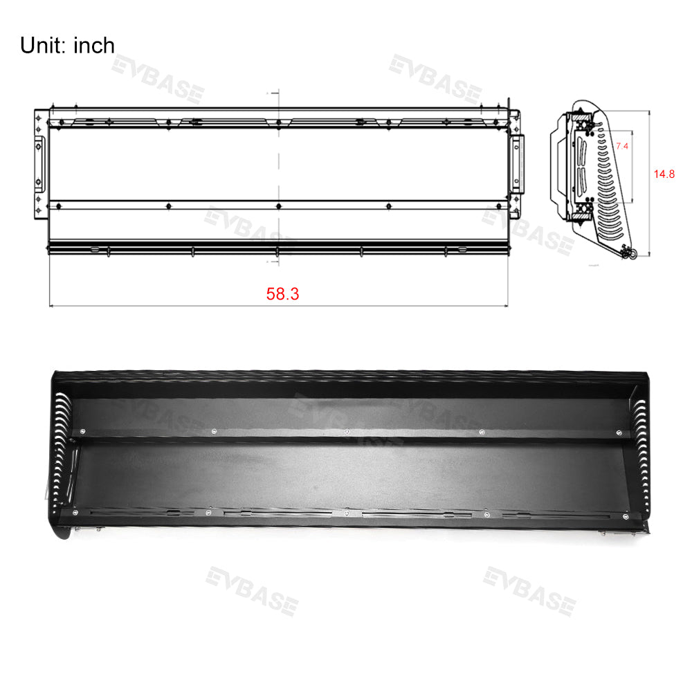R1T Gear Tunnel Slide Tray Cargo Slide Out Shelf Drawer for Rivian Off-Road/Overland Adventures