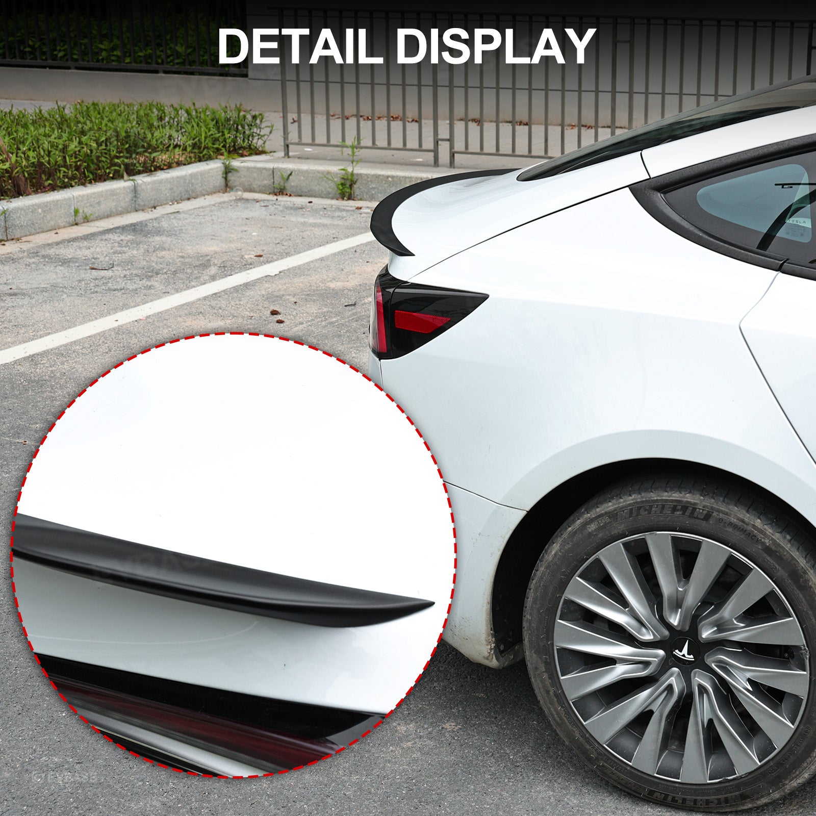Tesla Model 3 Highland Spoiler Wing Performance OEM Style ABS Rear Trunk Lid Splitter