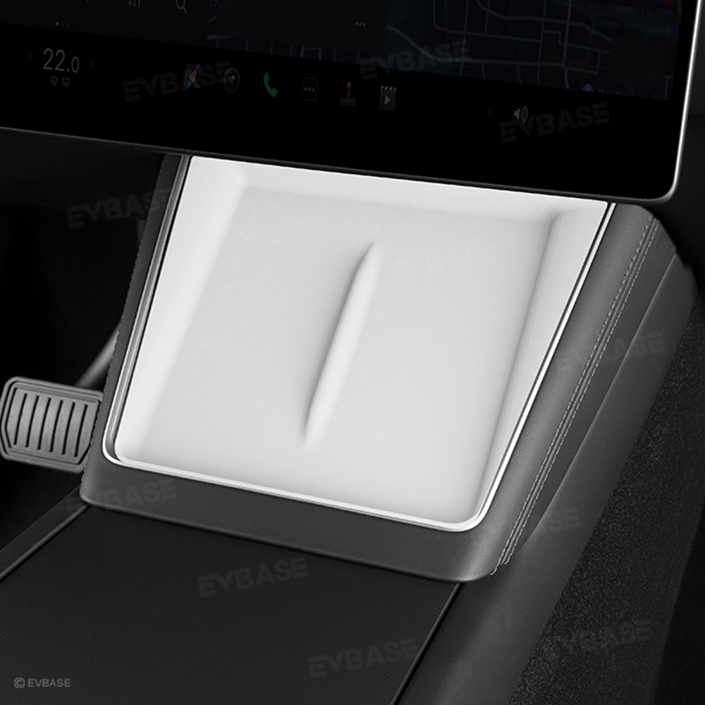 Tesla Model Y Juniper Center Console Wireless Charging Pad Anti-Slip Silicone Charger Liner