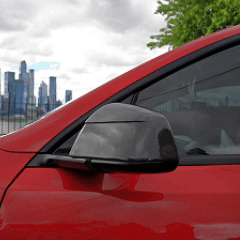 Tesla Model Y Side Mirror Covers Real Carbon Fiber Trim Overlays Protective Cover Rearview Caps Inspired By Model Y Juniper