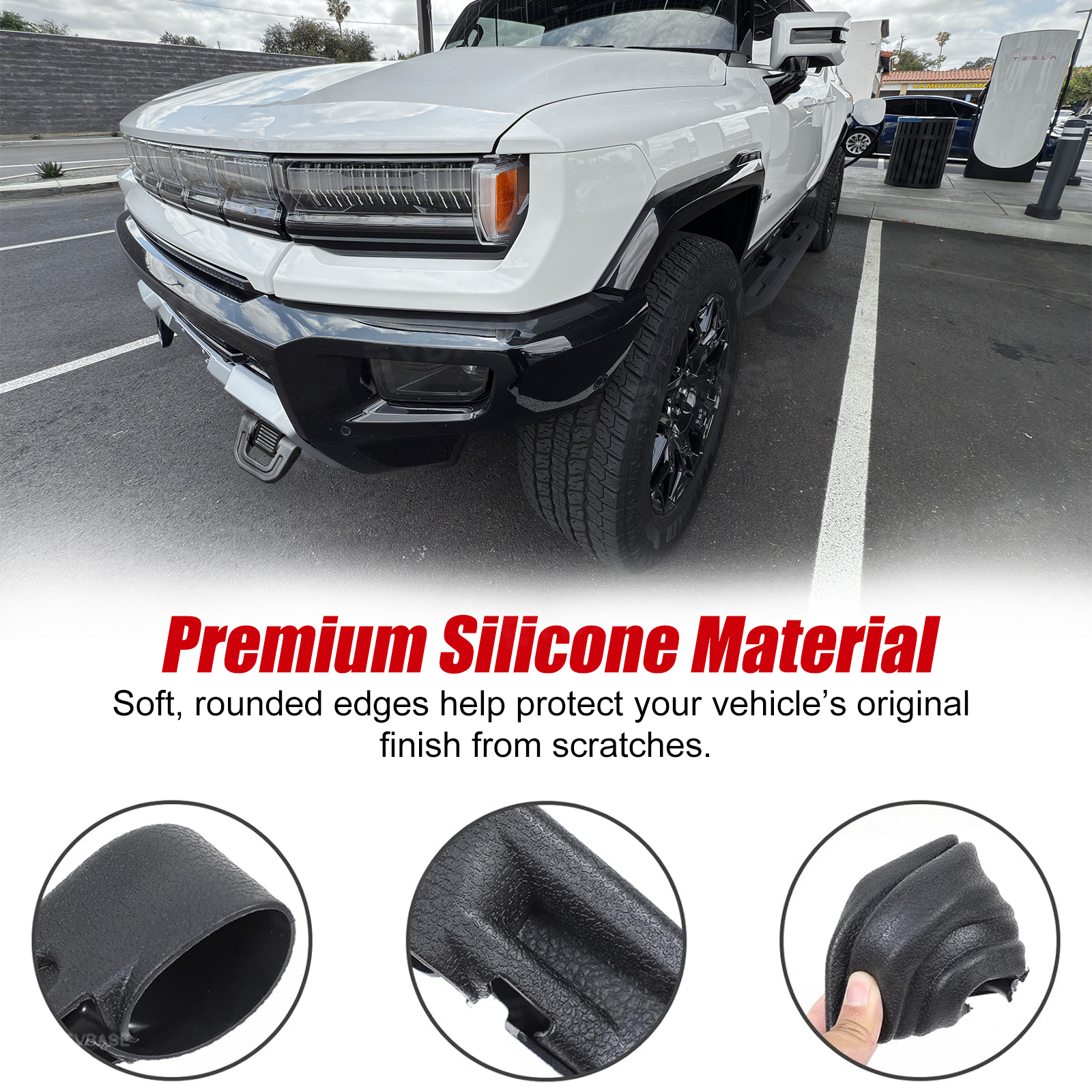 Tow Hook Covers for GMC Hummer EV Front Rear Bumper Performance D-ring Recovery Hook 3PCS