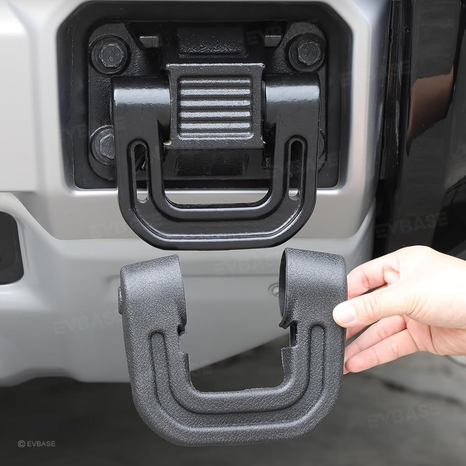 Tow Hook Covers for GMC Hummer EV Front Rear Bumper Performance D-ring Recovery Hook 3PCS
