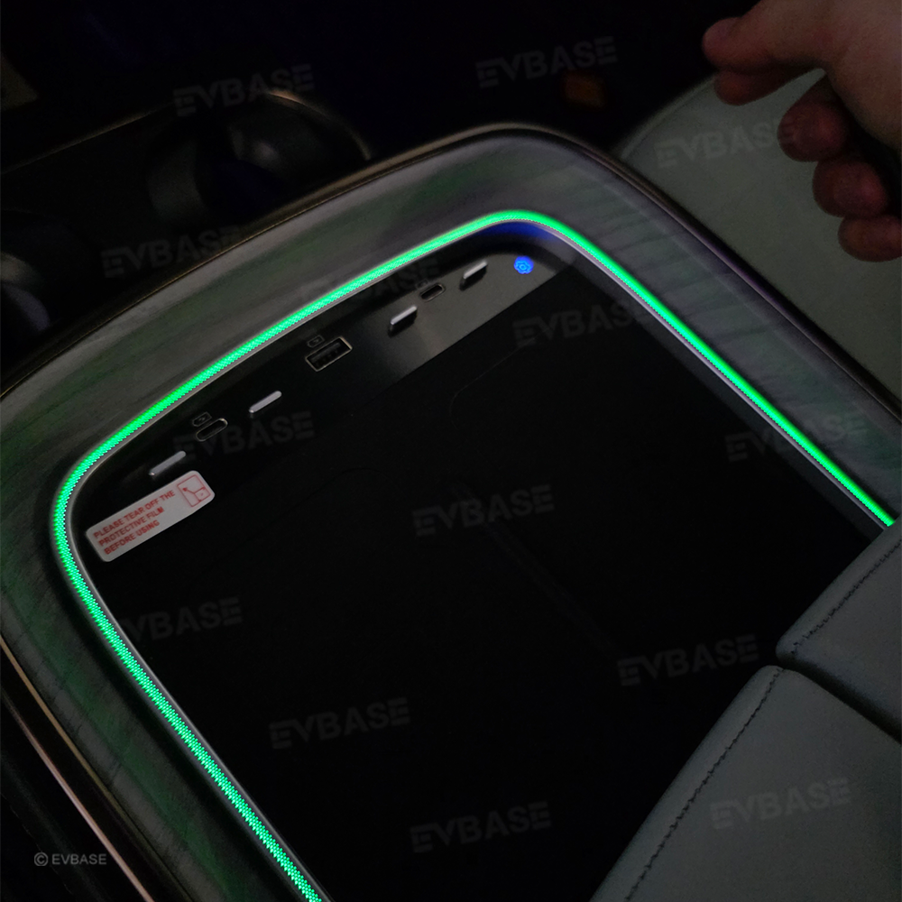 Upgraded Wireless Charger 2.0 for Rivian R1S/R1T Center Console Armrest Dual Phone Charging Pad with Ambient Lighting