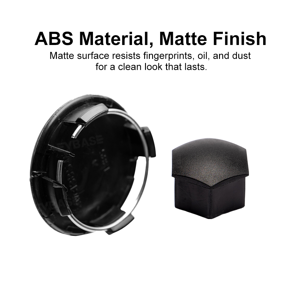 Wheel Center Cap Kit with Lug Nut Covers for Tesla Model 3/Y 18" and 19" Wheels