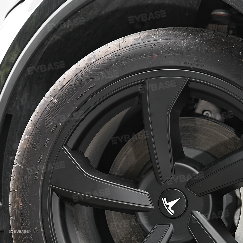 Wheel Covers for Model Y Juniper 19’’ Crossflow Wheels OEM-Style Black Wheel Caps 4PCS