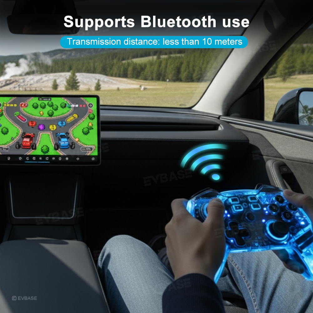 Wireless RGB Bluetooth Gaming Controller Gamepad for Tesla Model Y Juniper & 3/Y/S/X/Cybertruck