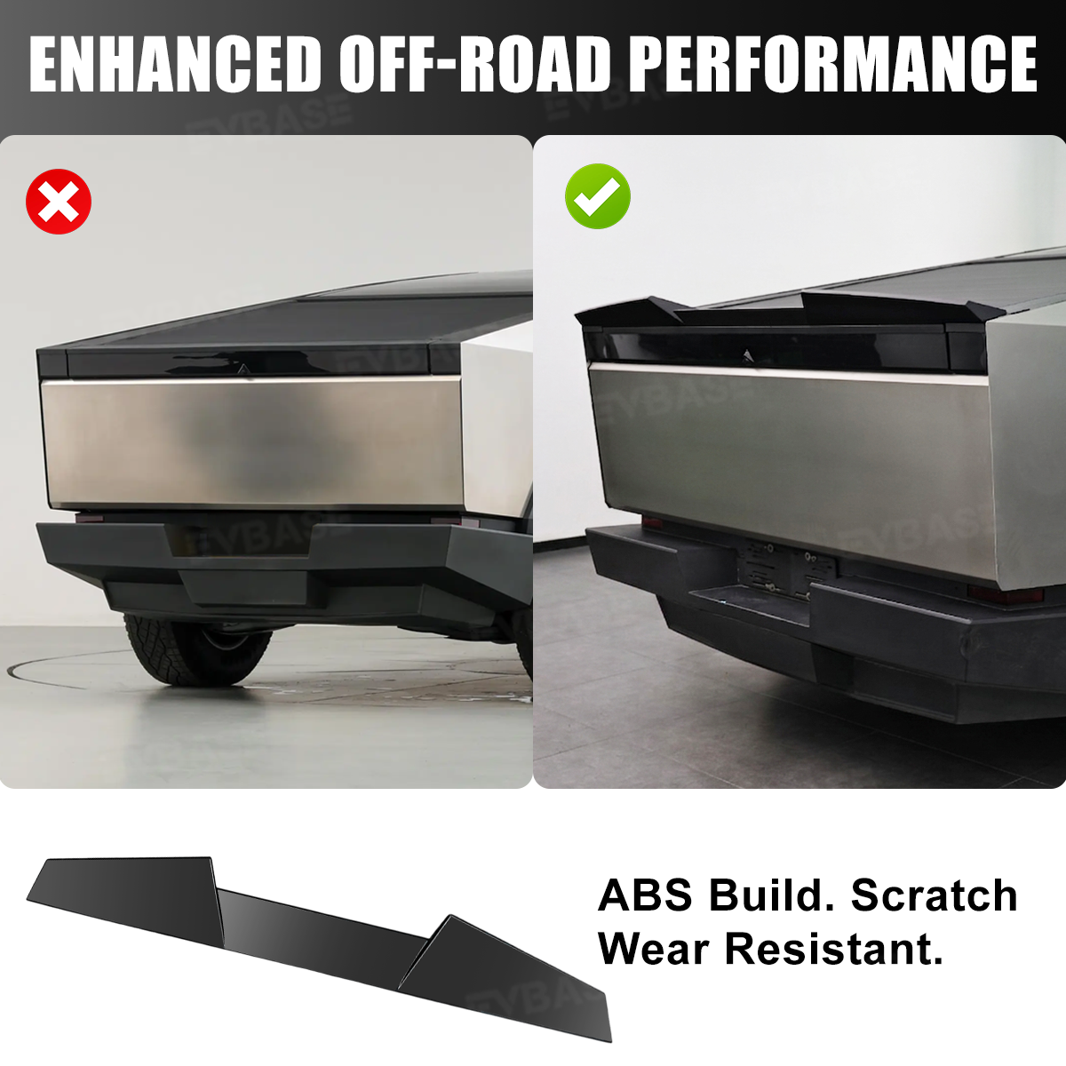 Cybertruck Rear Top Spoiler ABS Tailgate Lip Spoiler Wing