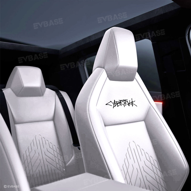 Tesla Cybertruck Custom Seat Covers NAPPA Leather Seat Protector All Set Gen 3.0 With Musk's Rocket Spirit
