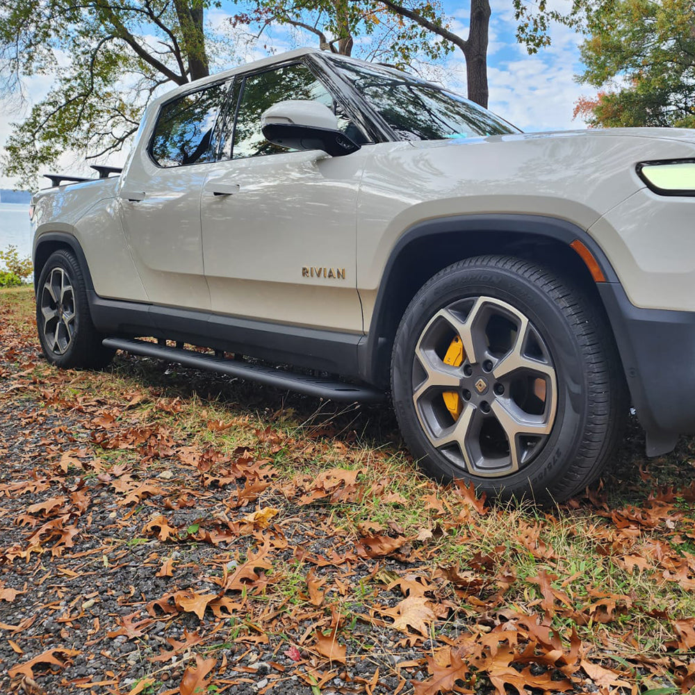 Running Boards for Rivian R1T/R1S Side Steps Nerf Bars with Letters Exterior Off-Road Accessories
