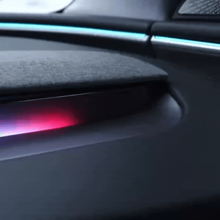 Model 3 Highland Interior Ambient Lighting Kit RGB LED Light Strips Neon Lights with Factory Screen Control