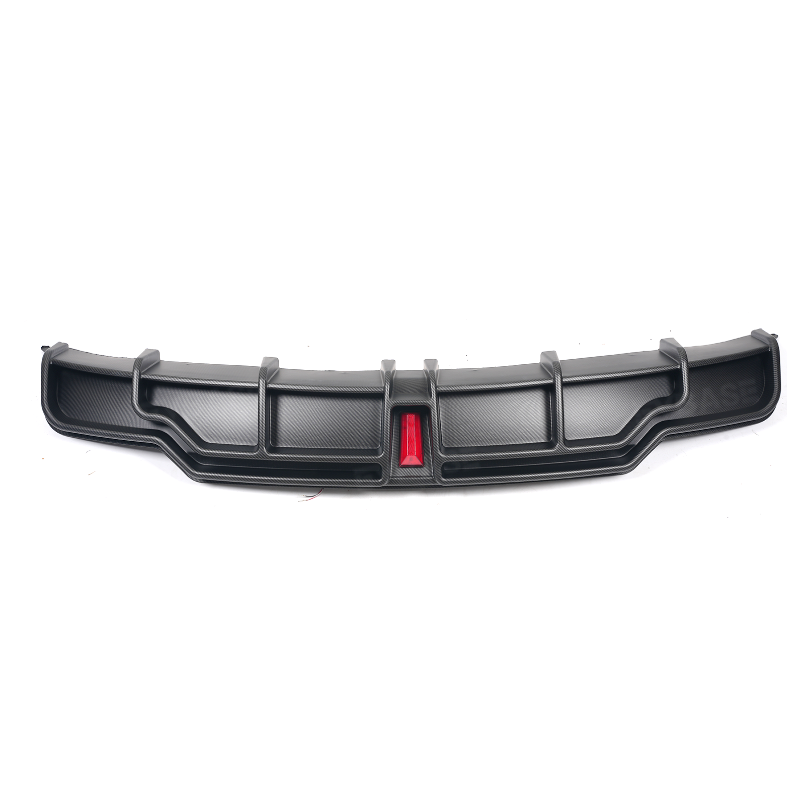 Tesla Model 3 Y Rear Diffuser Bumper Lip ABS Spoiler Splitter Guard Protector With LED Lights