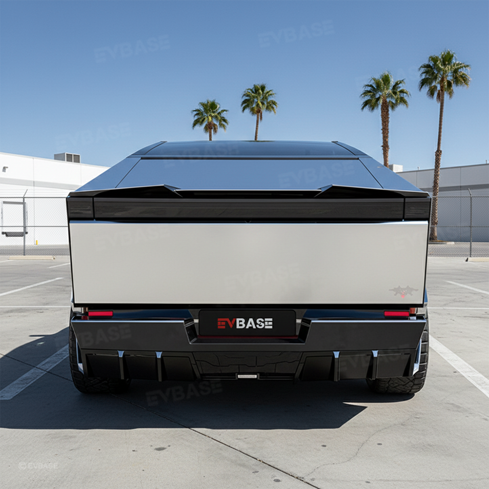 Cybertruck Rear Diffuser ABS Rear Bumper Lip Side Splitter Extension for Tesla