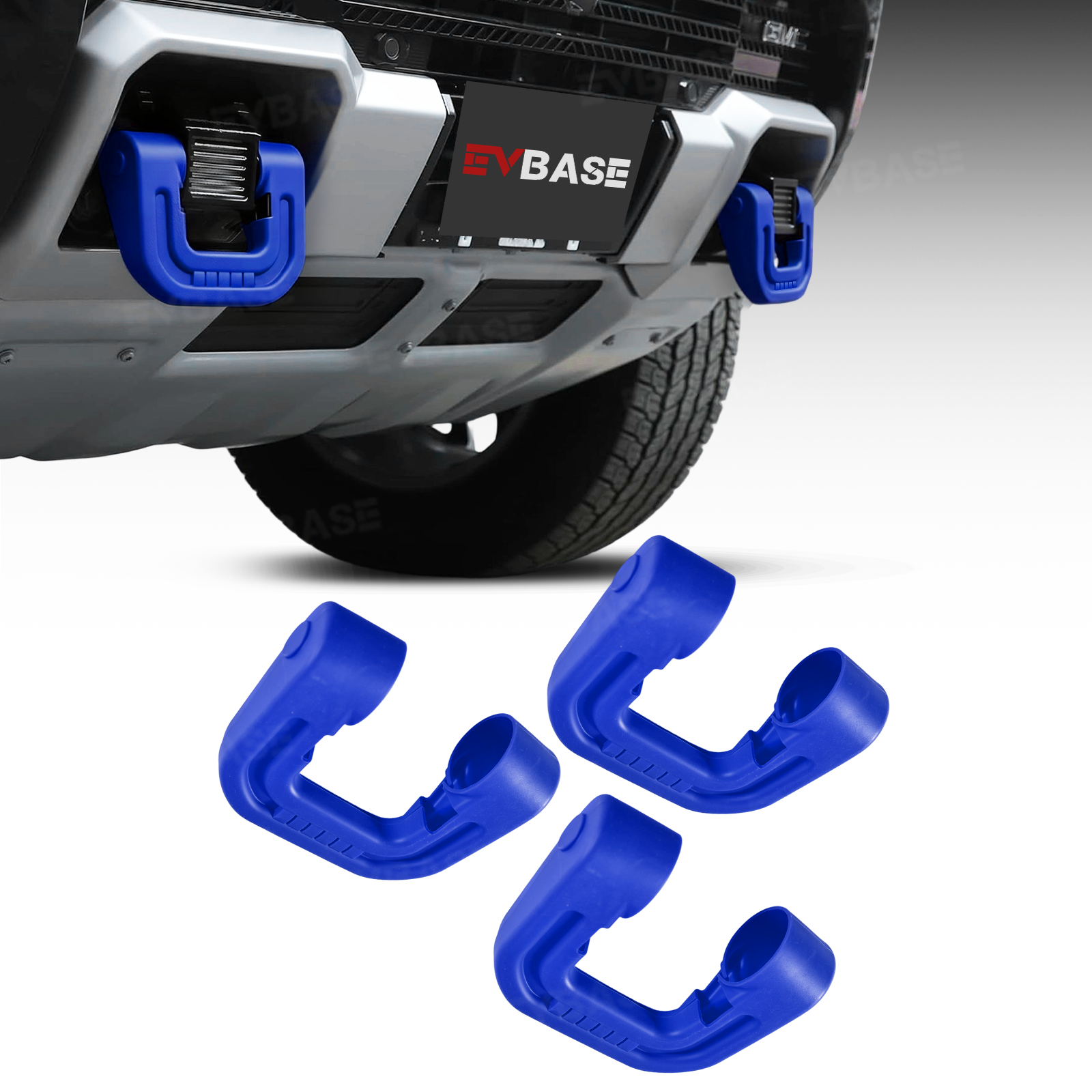 Tow Hook Covers for GMC Hummer EV Front Rear Bumper Performance D-ring Recovery Hook 3PCS
