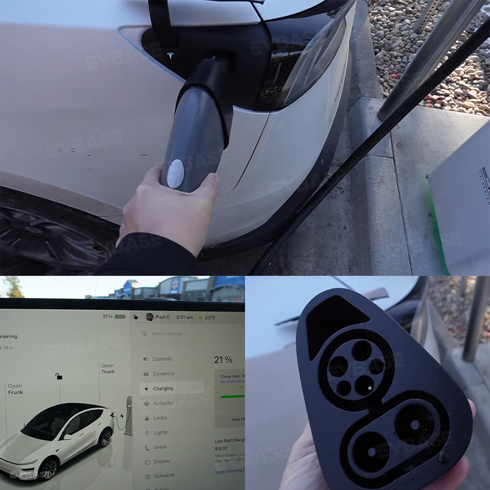 Model Y Juniper CCS Combo 1 Adapter to Tesla NACS Charging Adapter 250KW Fast Charging on CCS