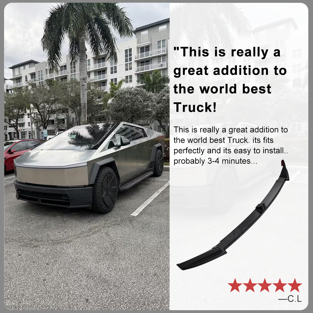 Cybertruck Front Bumper Lip Splitter ABS Front Lip for Tesla