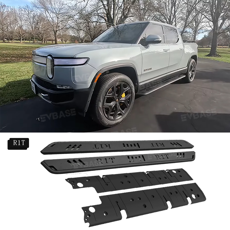 Running Boards for Rivian R1T/R1S Side Steps Nerf Bars with Letters Exterior Off-Road Accessories