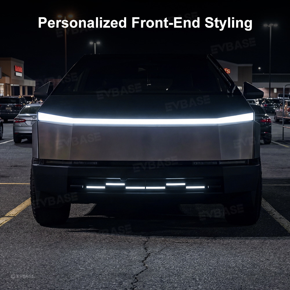Cybertruck Front Grille LED Light Bar Tactical Lower Grille Auxiliary Lighting Upgrade