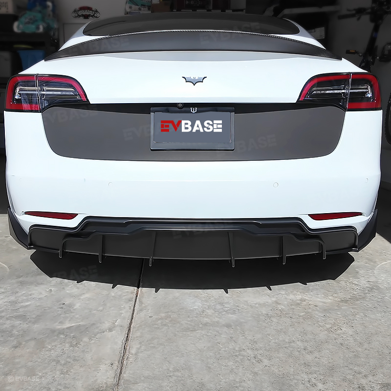 Tesla Model 3 Y Rear Bumper Lip ABS Sport Body Kit Wing Spoiler Diffuser Replacement F Style Model 3 Highland