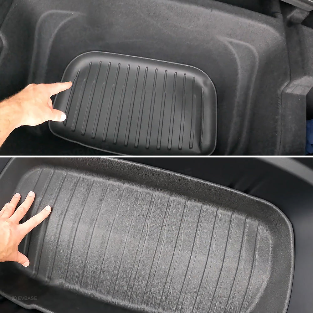Tesla Model Y Juniper Floor Mat TPE Anti-Slip Trunk Mat Cargo Liner Back Seat Cover All Weather Protection