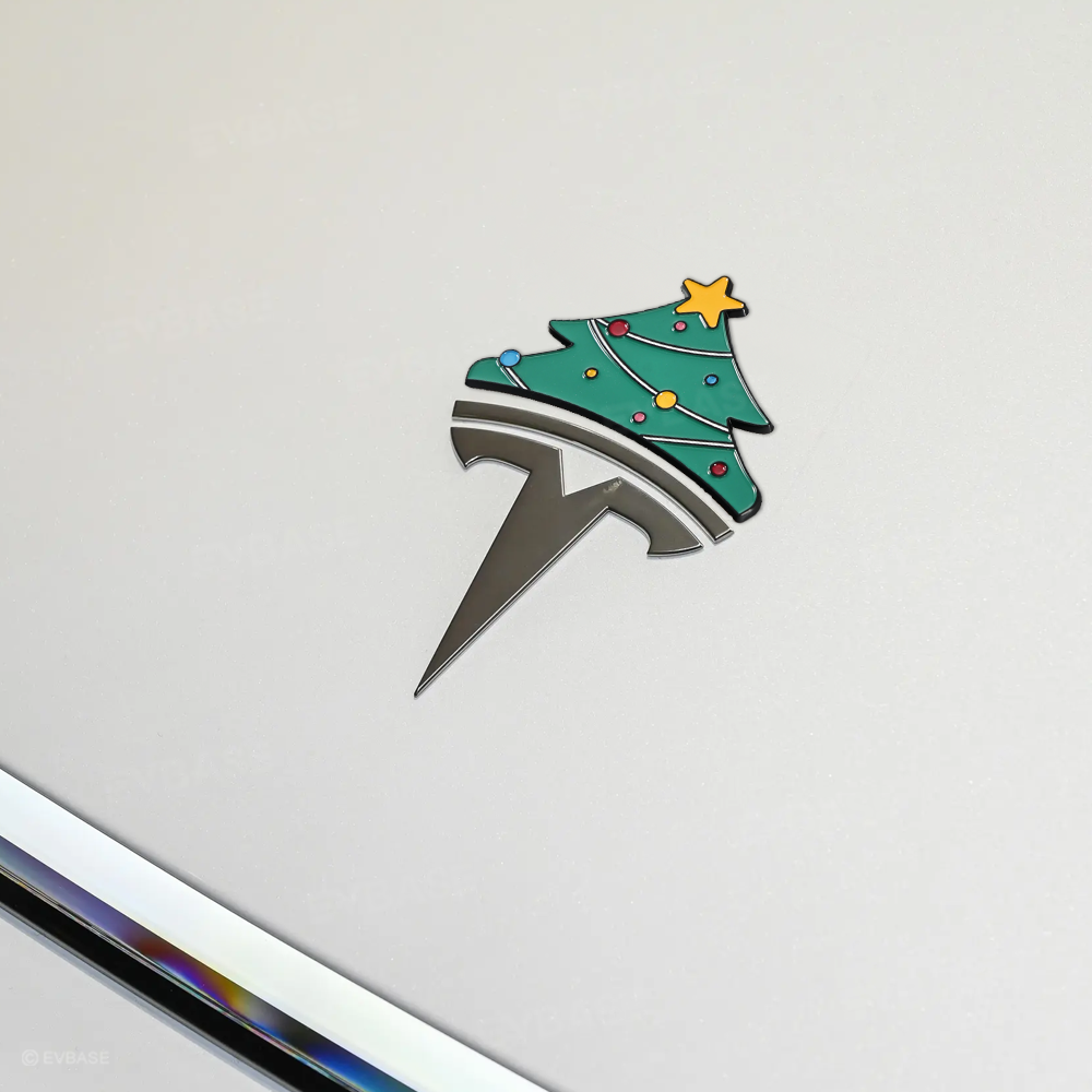 3D Christmas Decor Car Emblem Sticker Waterproof Decals for Tesla Model Y/3/X/S/Cybertruck