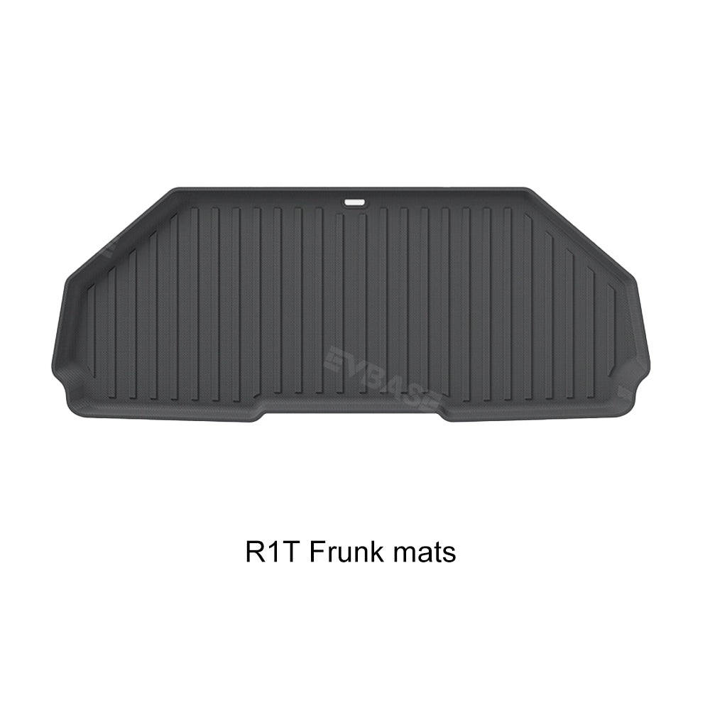 Tappetini Rivian R1T TPE Protezione per tutte le intemperie Accessori Rivian R1T Nero