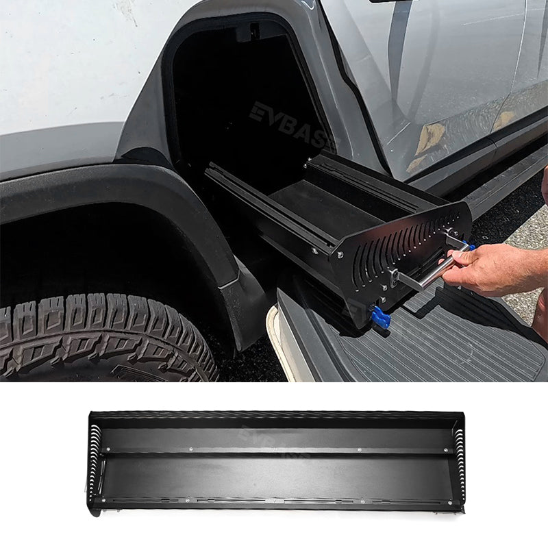 rivian gear Gear Tunnel Slide Tray for Rivian R1T Cargo Slide Out Shelf Drawer Off-Road/Overland Adventures