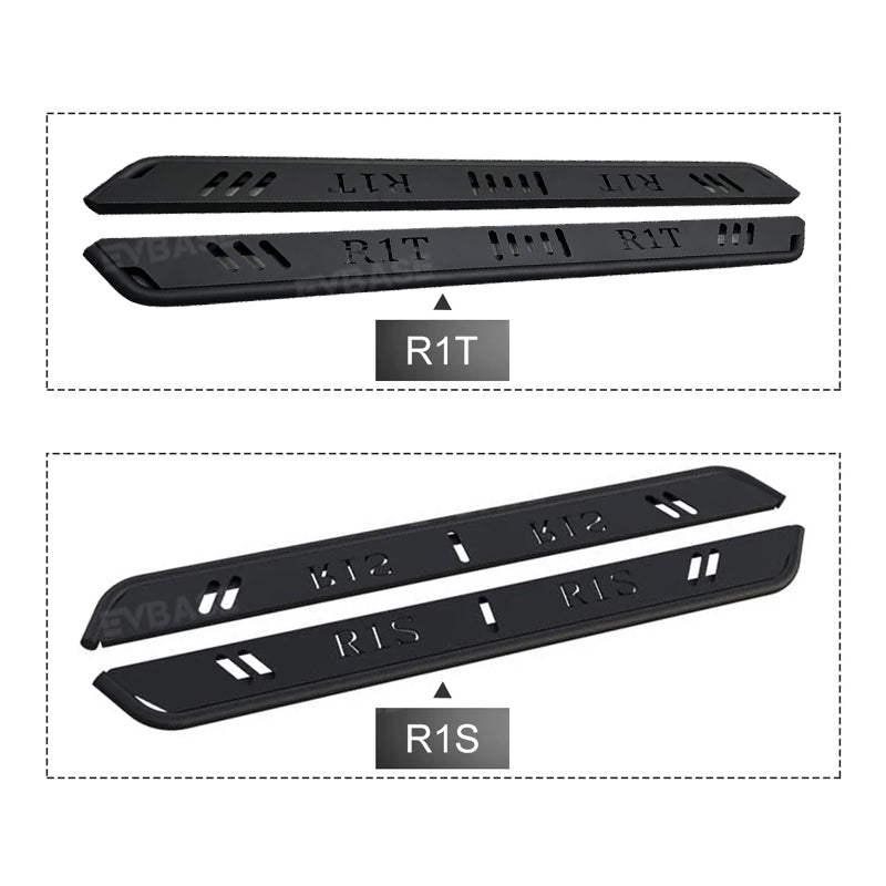 Running Boards for Rivian R1T/R1S Side Steps Nerf Bars with Letters Exterior Off-Road Accessories