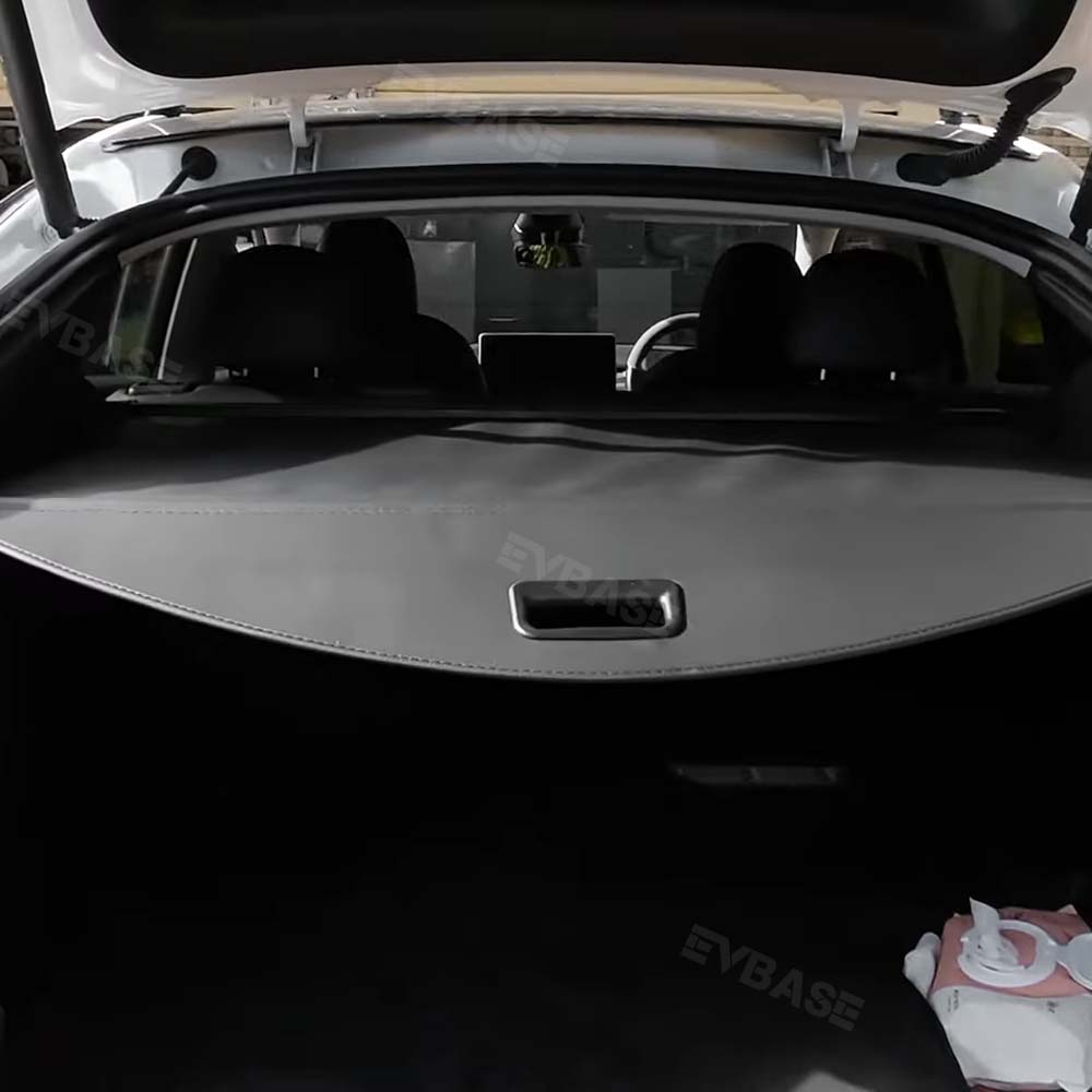 EVBASE Tesla Model Y Retractable Trunk Cargo Cover Rear Privacy Cargo Cover Shade Protector