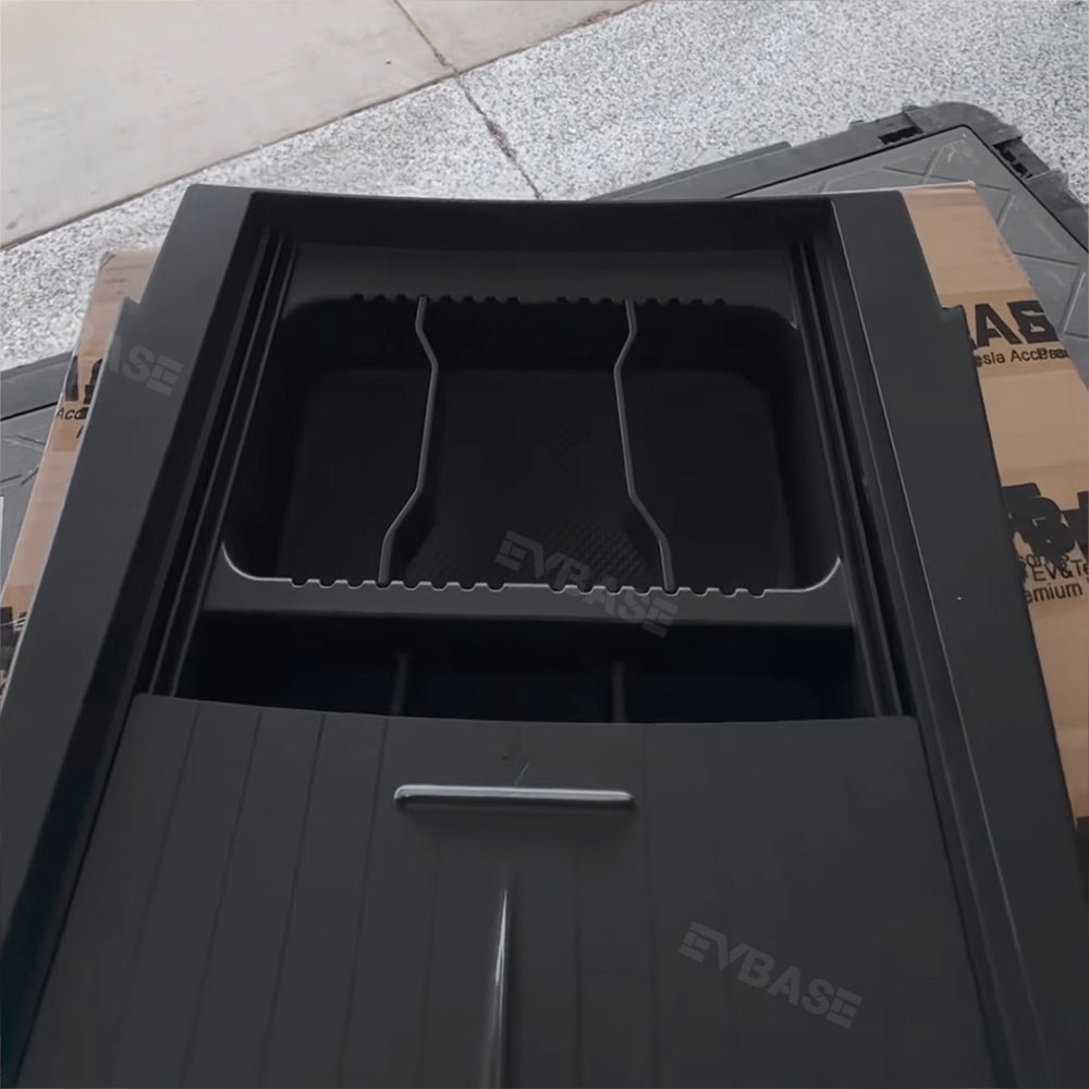 Updated Center Console Tray for R1T/R1S Lower Center Console Hidden Organizer Storage Box for Rivian