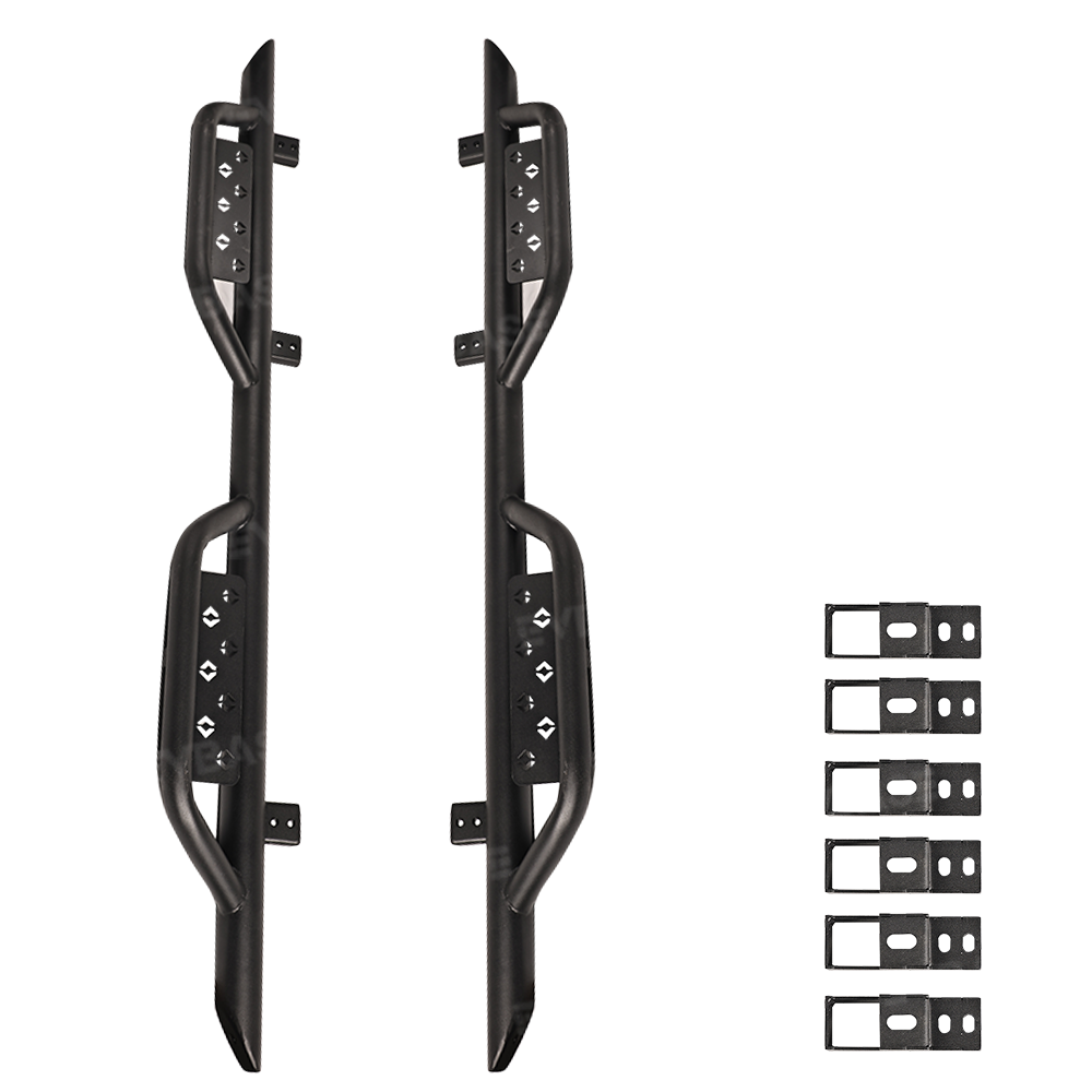 R1T/R1S Running Boards Nerf Bars Tubular Style Side Steps 2.0 for Rivian