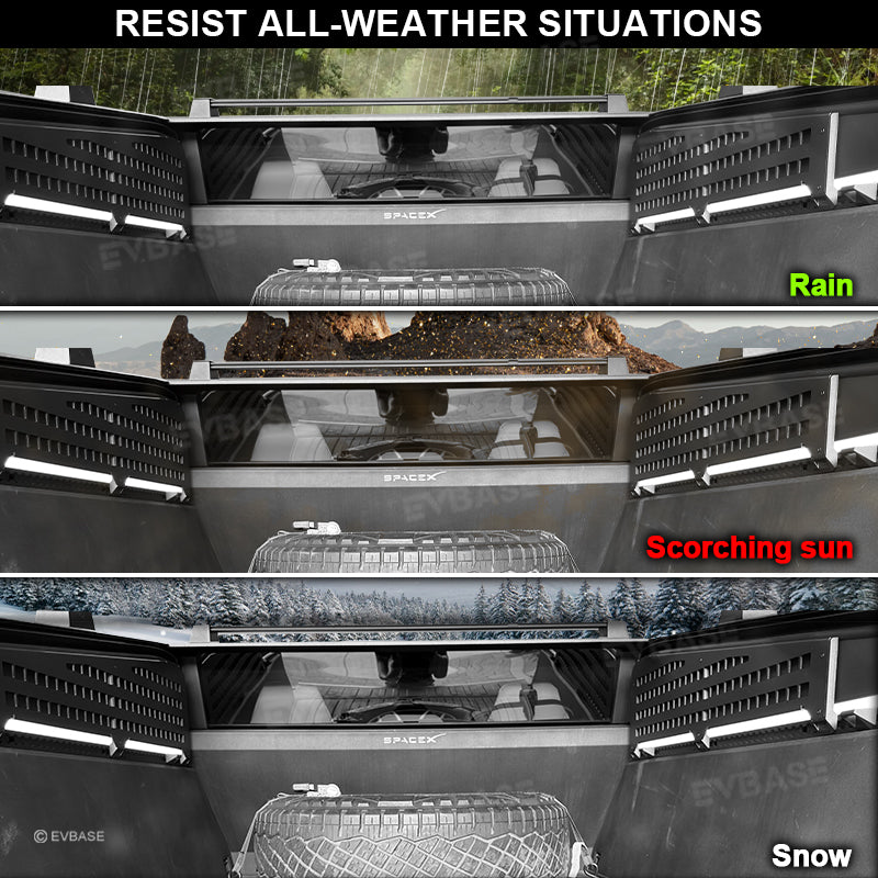Tesla Cybertruck MOLLE Panel Rack Side Trunk Bed MOLLE System