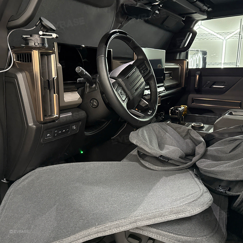 Glass Roof Sunshade for Hummer EV Ice Crystal Sun Shield Foldable Sunroof Shade