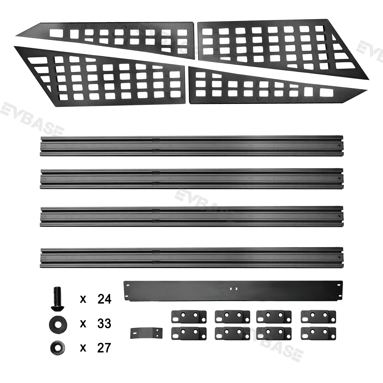 Cybertruck Roof Platform Cargo Rack System 2.0 With Molle Panel for Tesla Cybertruck Exterior Accessories EVBASE