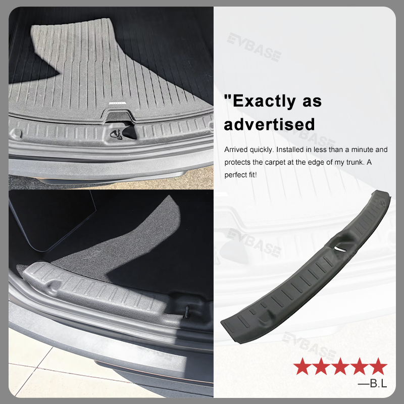 Model Y Juniper Rear Bumper Protector Anti-Scratch TPE Trunk Sill Protector Mat for Tesla