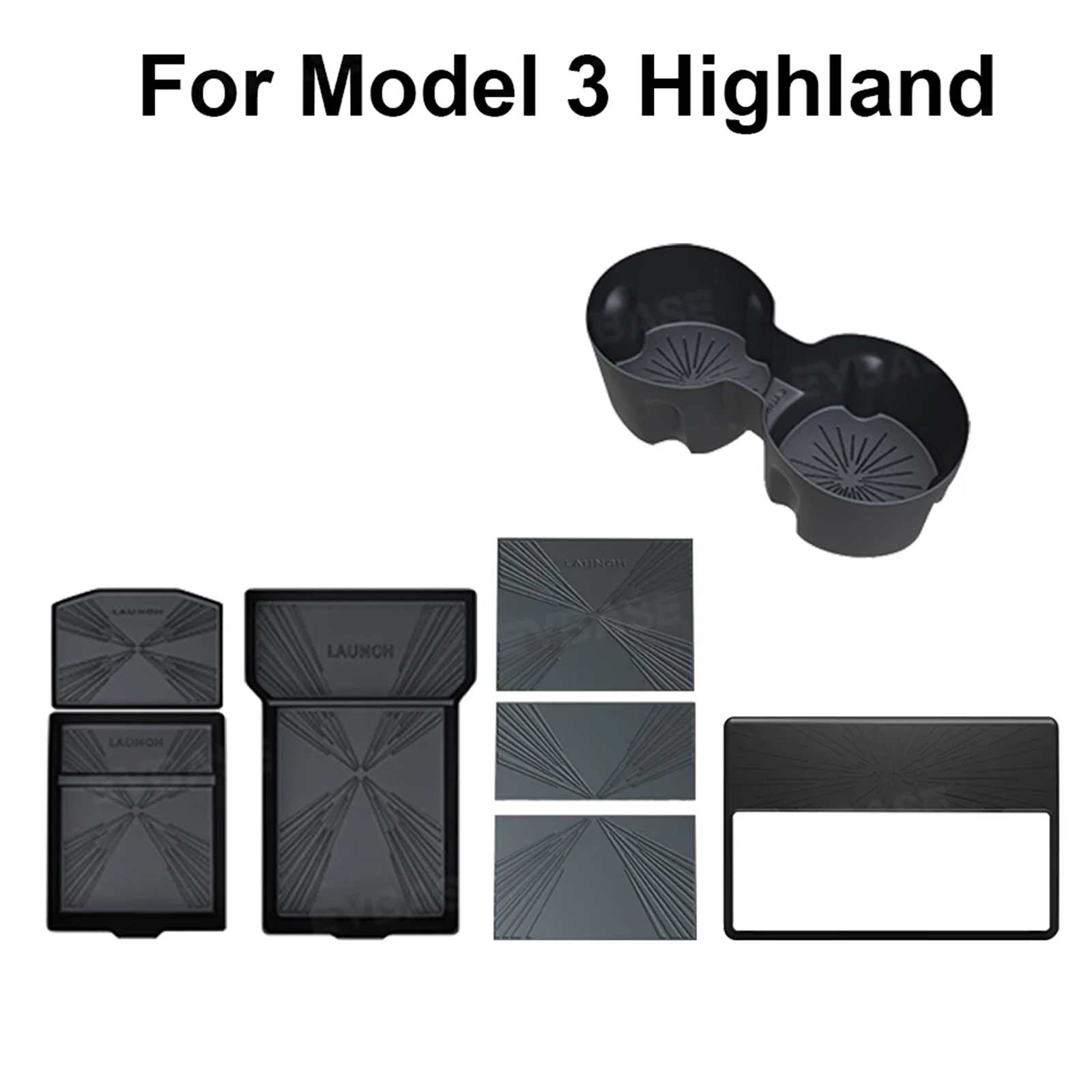 Model 3 Highland / Y Juniper Interior Silicone Upgrade Kit OEM Plaid Style Interior Protective Trim Cover
