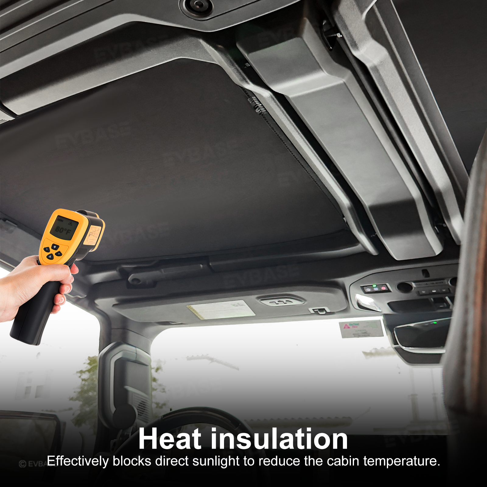 Glass Roof Sunshade for Hummer EV Ice Crystal Sun Shield Foldable Sunroof Shade