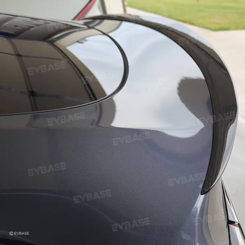 Model Y Rear Spoiler Wing Dry Real Carbon Fiber OEM Style Inspired By Model 3 Performance Rear Splitter