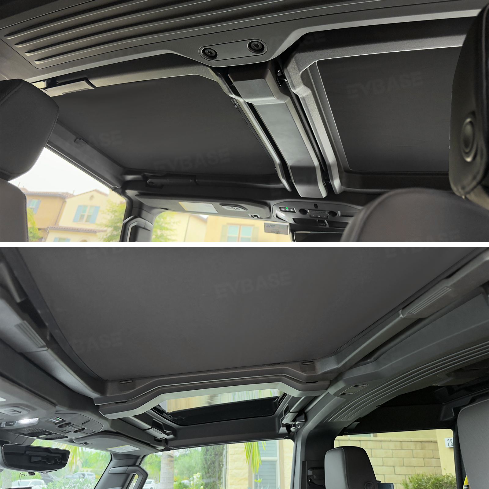 Glass Roof Sunshade for Hummer EV Ice Crystal Sun Shield Foldable Sunroof Shade