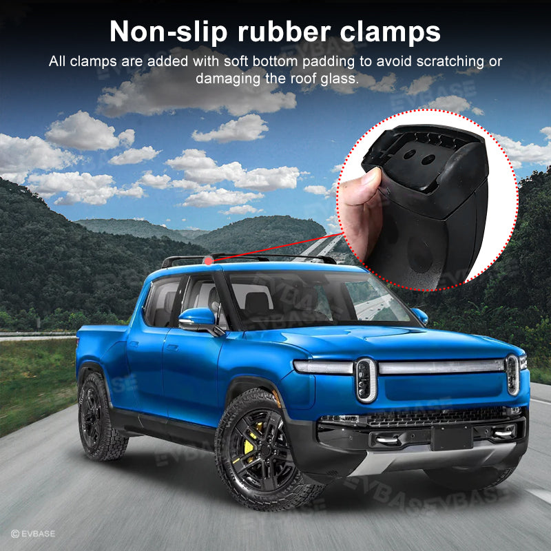 Cargo Crossbars for R1T/R1S Roof Rack Lockable Rooftop Luggage Rack 2pcs for Rivian