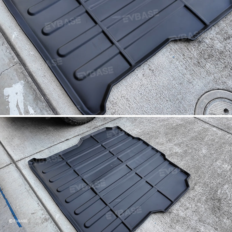 R1T Truck Bed Mat Liner Foldable for Rivian Truck Accessories All Weather R1T Truck Rugged Bed Liner