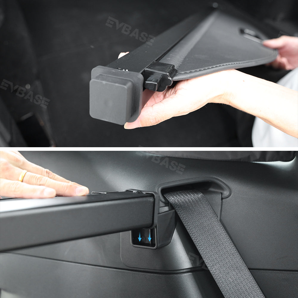 EVBASE Tesla Model Y Retractable Trunk Cargo Cover Rear Privacy Cargo Cover Shade Protector