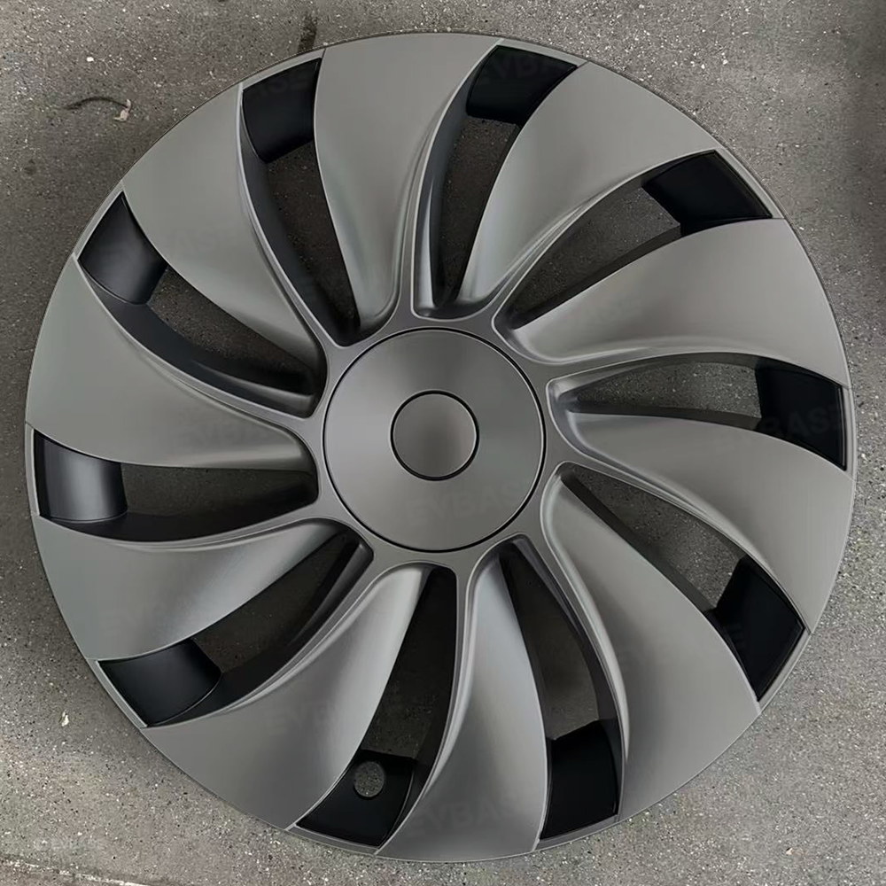 Model Y Juniper 19 inch Wheel Covers Überturbine Style Matte Hubcaps for Tesla Crossflow Wheels