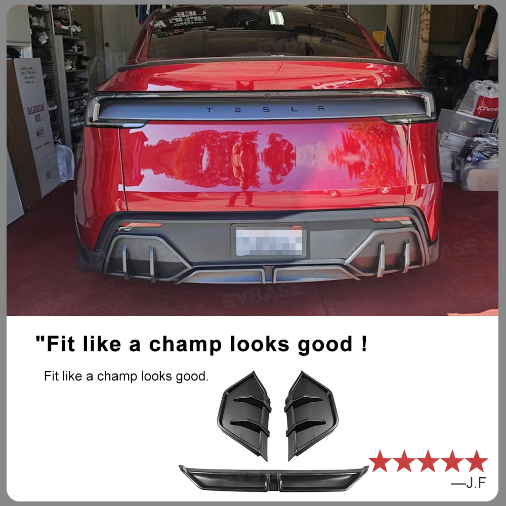 Model Y Juniper Rear Diffuser Loco Style Lower Bumper Lip ABS Body Kit for Tesla